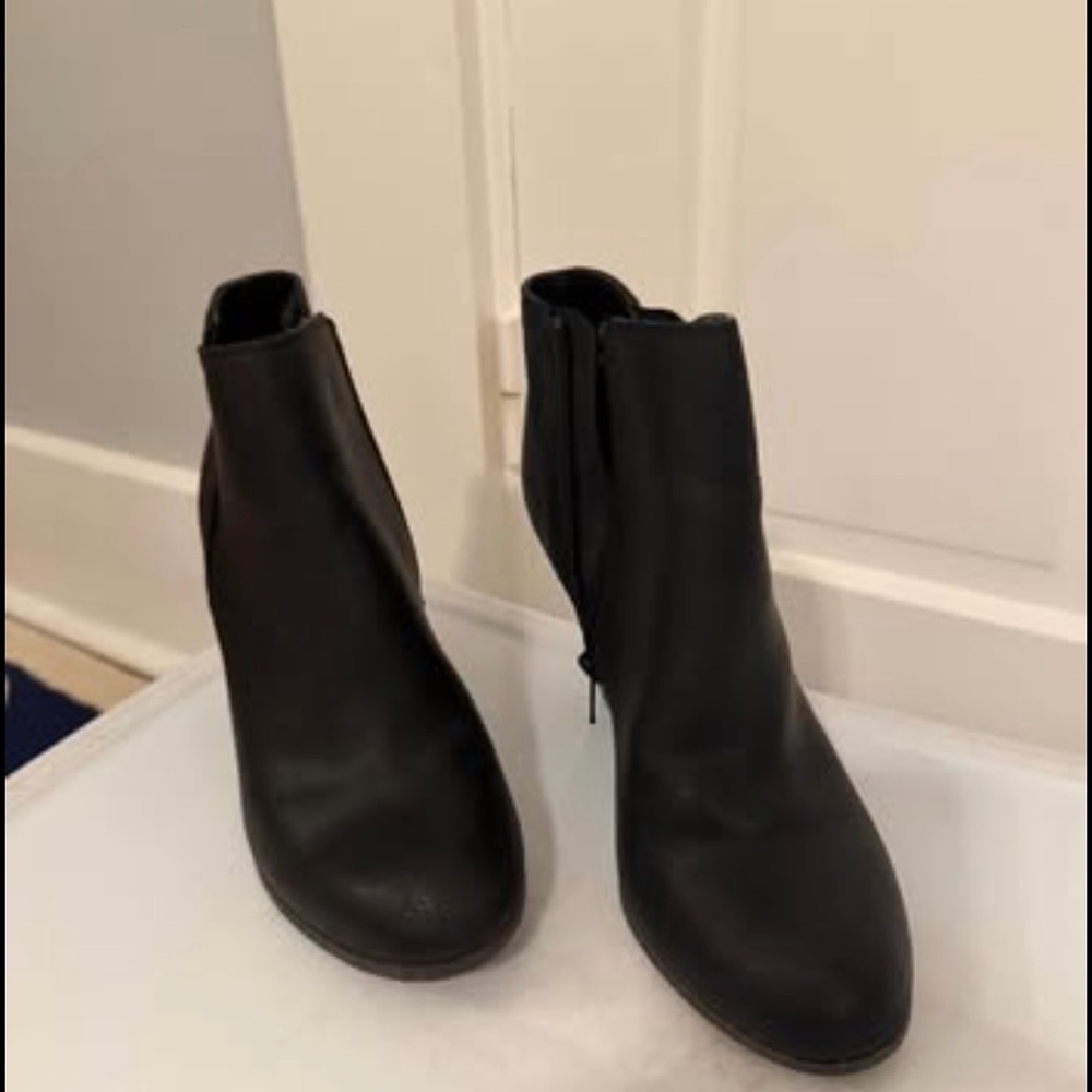 Fergie Sleek Black Ankle Booties
